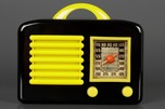 KLIX Radio in Jet Black Bakelite + Bright Yellow Trim